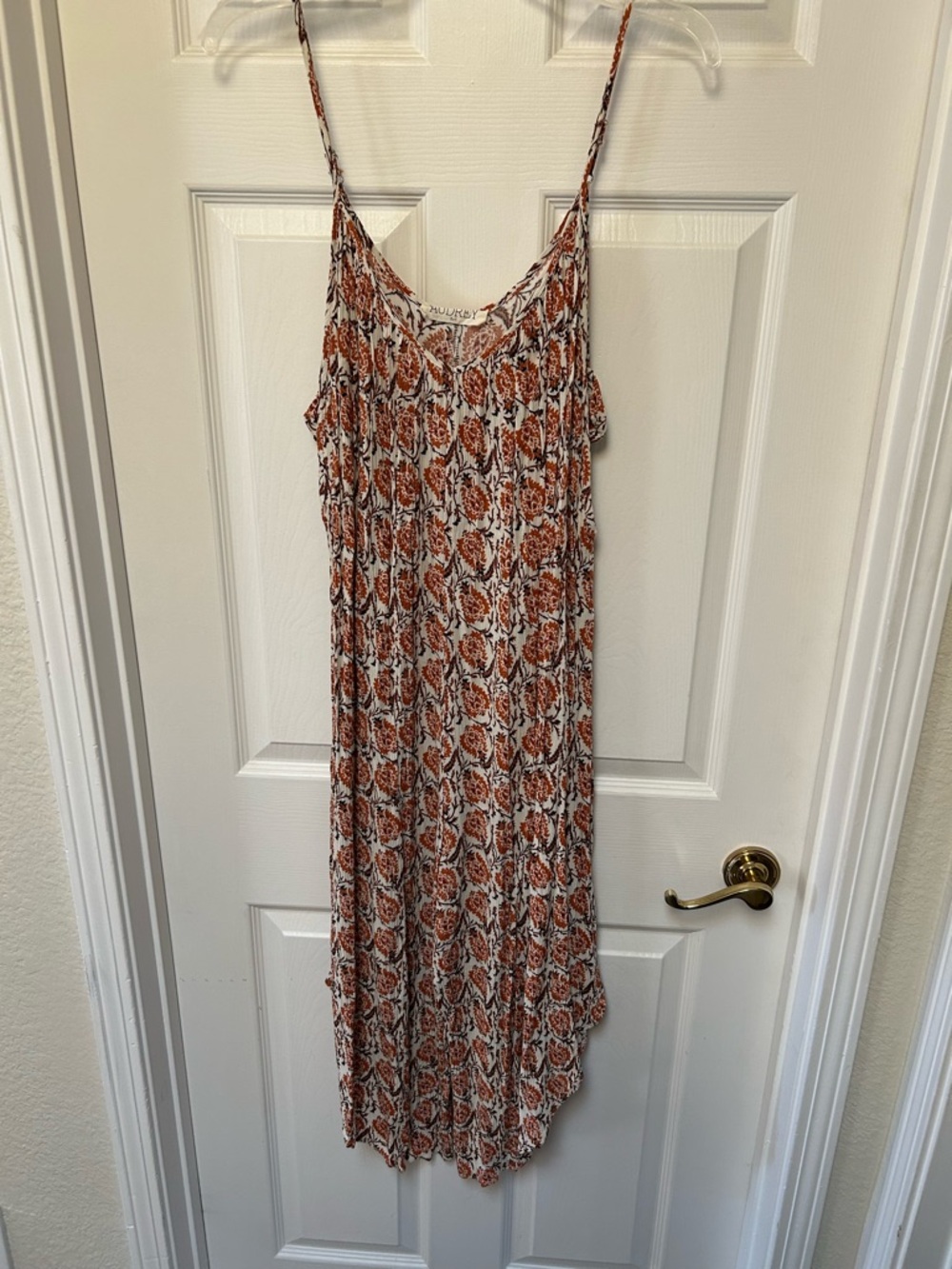 Rust & Cream Floral Jumpsuit